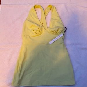 A pale lime tank top in perfect condition medium